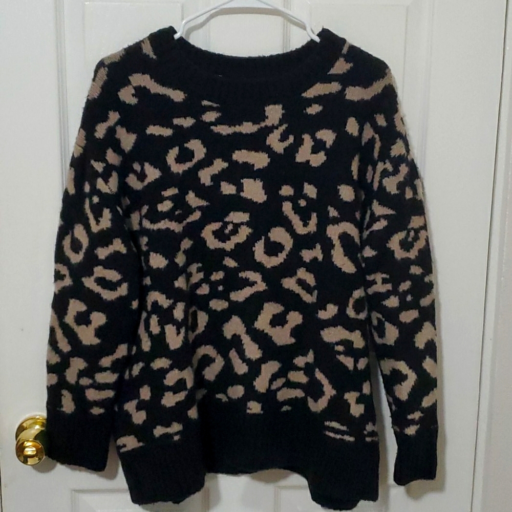 Leopard print sweater